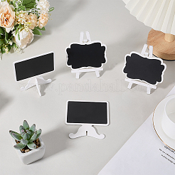 2 Styles Chalkboard Signs with Wood Base Stand&nbsp;DJEW-GF0001-76