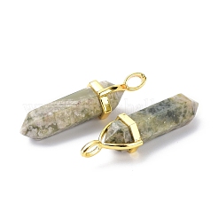 Natural Peace Jade Pointed Pendants&nbsp;G-G025-01G-23