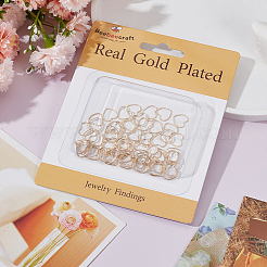 80Pcs Brass Linking Rings&nbsp;KK-BBC0008-67