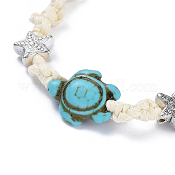 Adjustable Eco-Friendly Korean Waxed Polyester Cord Braided Bead Bracelets&nbsp;BJEW-JB04424-02