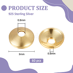 925 Sterling Silver Bead Caps&nbsp;STER-BC0004-25A