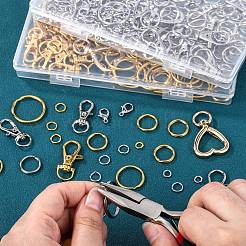 DIY Alloy Lobster Claw Clasps & Brass Jump Rings & Iron Split Key Rings Keychain Making Kits&nbsp;DIY-SZ0010-43