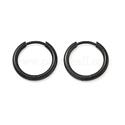 202 Stainless Steel Huggie Hoop Earrings&nbsp;EJEW-F111A-15mm-EB