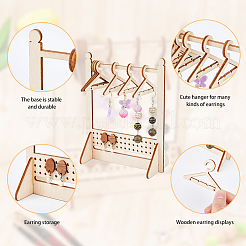 Wooden Earring Display Stands&nbsp;EDIS-WH0035-03D