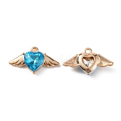 Zinc Alloy Rhinestone Pendants&nbsp;ALRI-TAC0003-24G