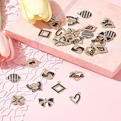 28Pcs 11 Styles Alloy Enamel Pendants&nbsp;FIND-FS0003-24