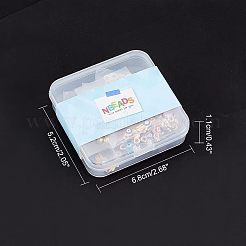 48Pcs 8 Colors Evil Eye Alloy Enamel European Beads&nbsp;ENAM-NB0001-50