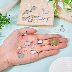 DIY 304 Stainless Steel Teardrop Pendant Making Kits&nbsp;DIY-TA0014-42