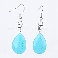Natural & Synthetic Mixed Gemstone Dangle Earrings&nbsp;EJEW-JE02728