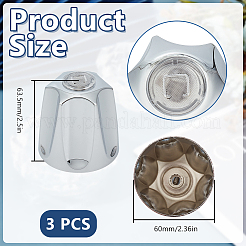 3Pcs Alloy and Iron Bathroom Sink Faucet Knobs Replacement&nbsp;FIND-GO0004-09P