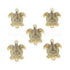 Printed Alloy Connector Charms&nbsp;ENAM-C009-02G-07