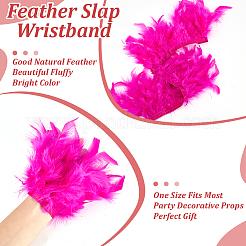 Rooster Feather Trim Clothing Cuffs Decoration&nbsp;AJEW-WH0696-197C
