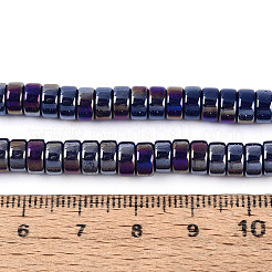 AB Color Plated Opaque Glass Beads Strands&nbsp;GLAA-T026-3x6mm-P09