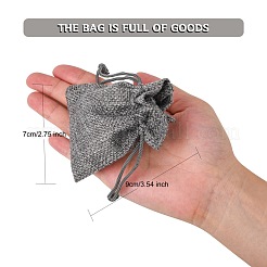 Burlap Packing Pouches Drawstring Bags&nbsp;ABAG-Q050-7x9-04