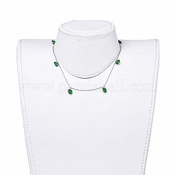 Cubic Zirconia Charms Necklaces&nbsp;NJEW-JN02686-01