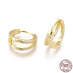 925 Sterling Silver Hoop Earrings&nbsp;EJEW-AA00271-17G