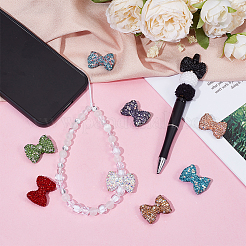 9Pcs 9 Colors Rhinestone Clay Pave Beads&nbsp;RB-PH0001-73