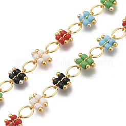 Brass Handmade Beaded Chain&nbsp;CHC-H100-09