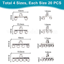 80Pcs 4 Styles Alloy Chandelier Component Links&nbsp;FIND-PH0022-78AS