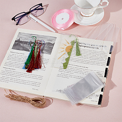 Acrylic Blank Bookmarks with Tassels Making Set&nbsp;FIND-BC0014-36