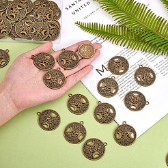 60Pcs Life of Tree Moon Charm Pendant Triple Moon Goddess Pendant Ancient Bronze for Jewelry Necklace Earring Making crafts&nbsp;JX339A