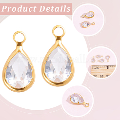 60Pcs Brass Micro Pave Cubic Zirconia Charms&nbsp;KK-BBC0027-86