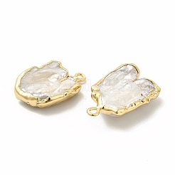 Baroque Natural Keshi Pearl Pendants&nbsp;PEAR-P004-16KCG