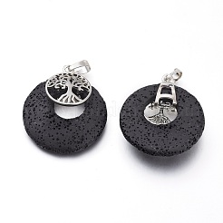 Natural Lava Rock Pendants&nbsp;G-I286-A