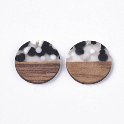 Resin & Walnut Wood Pendants&nbsp;RESI-S358-02B-D01