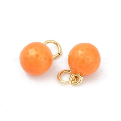 Brass Enamel Charms&nbsp;KK-U062-20G