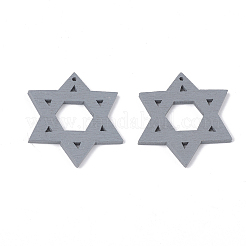 Spray Painted Wood Pendants&nbsp;WOOD-T017-03A
