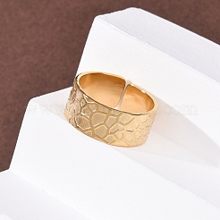 304 Stainless Steel Open Cuff Rings for Women&nbsp;RJEW-K309-32B-G