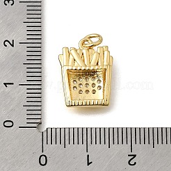 Brass Micro Pave Cubic Zirconia Pendants&nbsp;KK-Z155-08G-01