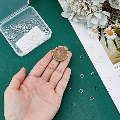 240Pcs 4 Styles Rack Plating Brass Open Jump Rings&nbsp;KK-NB0004-10