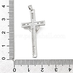 Brass Micro Pave Cubic Zirconia Pendants&nbsp;KK-P336-33P