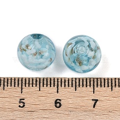 Handmade Gold Sand Lampwork Beads&nbsp;LAMP-H069-03B