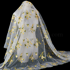 Flower Pattern Polyester Lace Fabic&nbsp;DIY-WH0061-021B