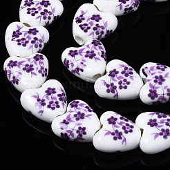 Handmade Porcelain Ceramic Beads Strands&nbsp;PORC-S502-041F
