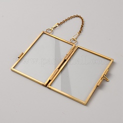 Wall Hanging Brass Double Folding Picture Frames&nbsp;DIY-WH20055-124G-01