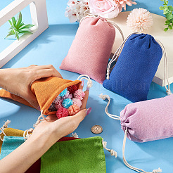 11Pcs 11 Colors Rectangle Cloth Packing Pouches&nbsp;ABAG-TA0001-87C