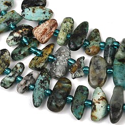 Natural African Turquoise(Jasper) Beads Strands&nbsp;G-K393-B01