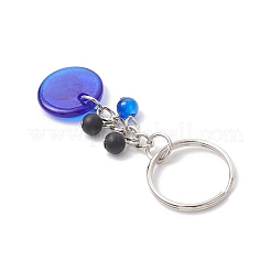 3Pcs Handmade Lampwork Evil Eye Keychains&nbsp;KEYC-JKC01252-01