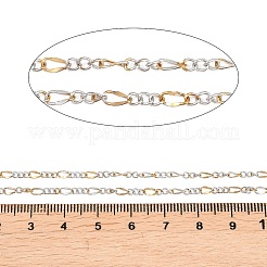 Two Tone 304 Stainless Steel Figaro Chains&nbsp;CHS-P028-13A