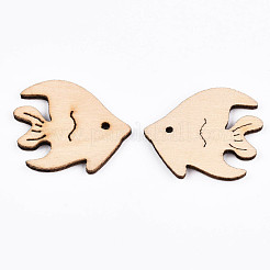 Undyed Natural Wooden Cabochons&nbsp;WOOD-S058-026