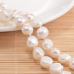 Natural Pearl Nuggets Beaded Necklace&nbsp;NJEW-P126-B-01E-01
