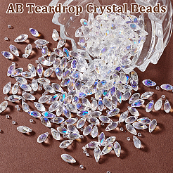 3Strands 3 Styles Electroplate Glass Faceted Teardrop Beads Strands&nbsp;EGLA-GA0001-29