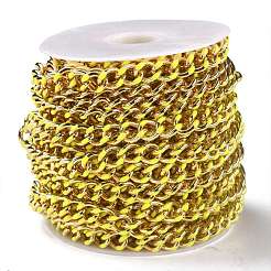Golden Brass Enamel Curb Chain&nbsp;CHC-H103-07G-G