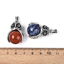Natural Mixed Stone Pendants&nbsp;G-T143-24M