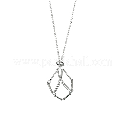 5Pcs 304 Stainless Steel Braided Macrame Pouch Empty Stone Holder for Pendant Necklace Making&nbsp;NJEW-CJ0001-03
