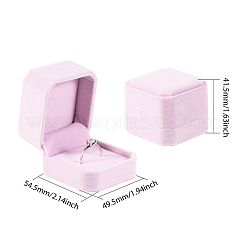 Square Velvet Ring Boxes&nbsp;VBOX-BC0001-01